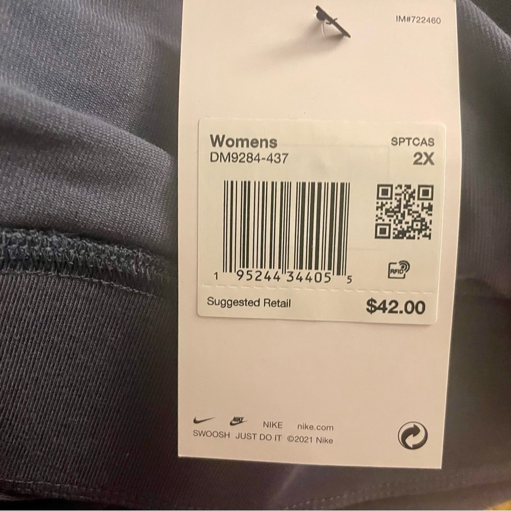Nike Slate Blue Mid Rise 7/8 Leggings - 2X - Picture 6 of 6